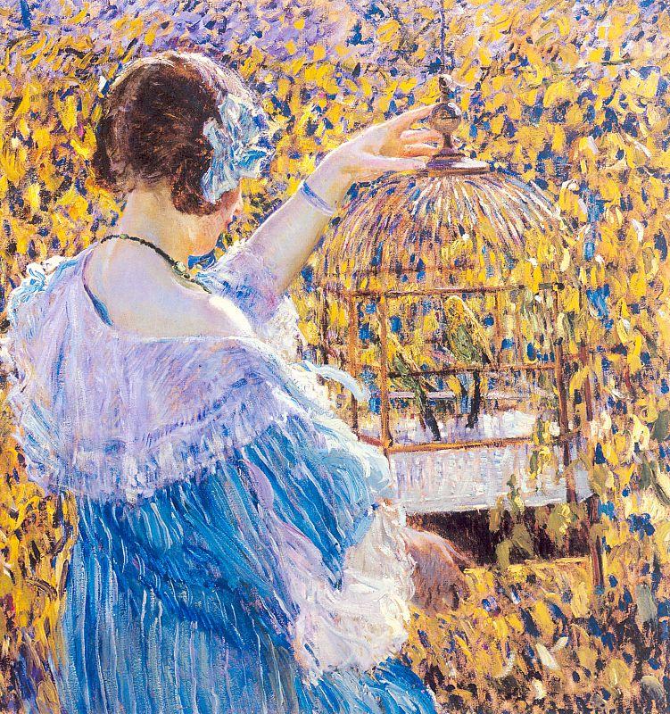 Frieseke, Frederick Carl The Birdcage china oil painting image